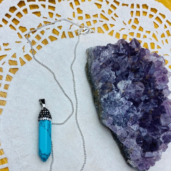 🦋Pendent 🦋Turquoise Natural Stone Southwest🦋 - Picture 6 of 9
